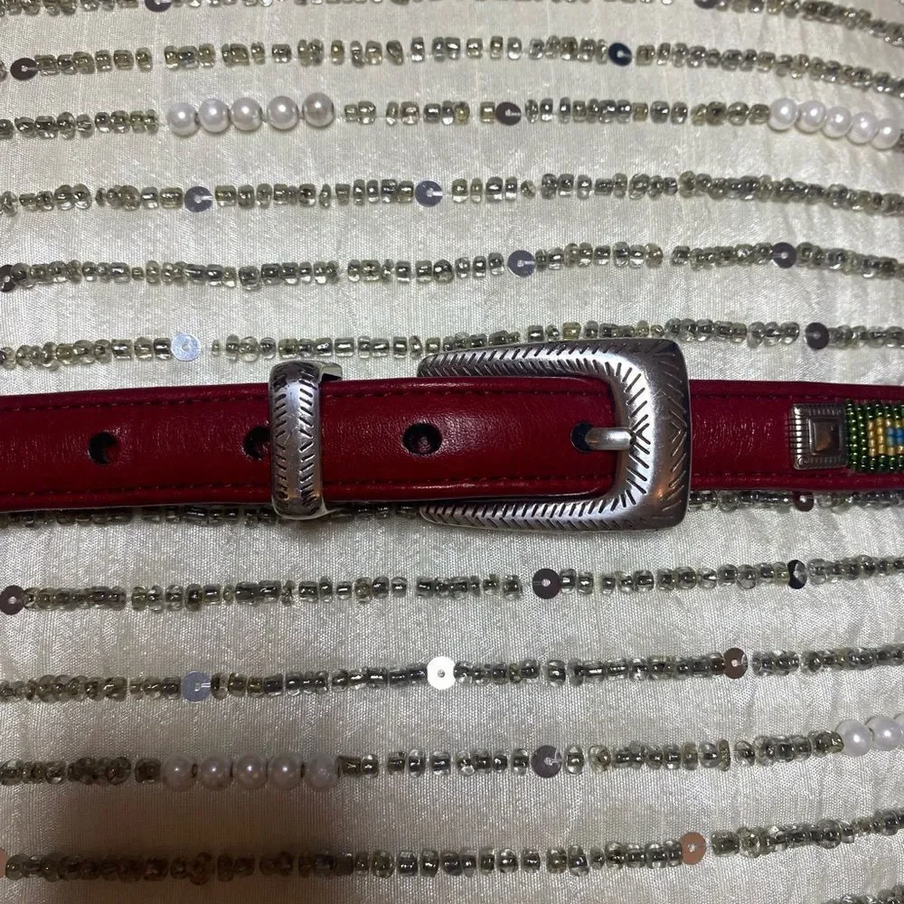 Brighton beaded belt, L 35 inch
